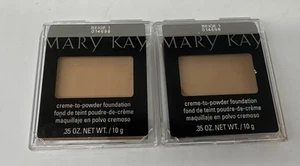 Menge 2 NEU Mary Kay Beige 1 Creme zu Puder Foundation eingestellt SELTEN 014698 - Bild 1 von 3