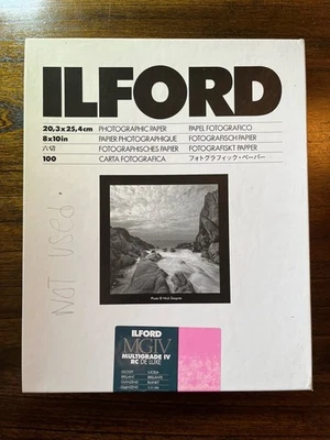 Papel fotográfico Ilford Multigrado IV RC Deluxe 8x10 25 hojas acabado brillante Foto 1 de 3