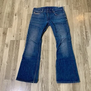 Jeans Diesel Para Hombre Zathan Azul Bootcut Etiqueta 30x32 (Real 32x29) Hecho en Italia - Imagen 1 de 17