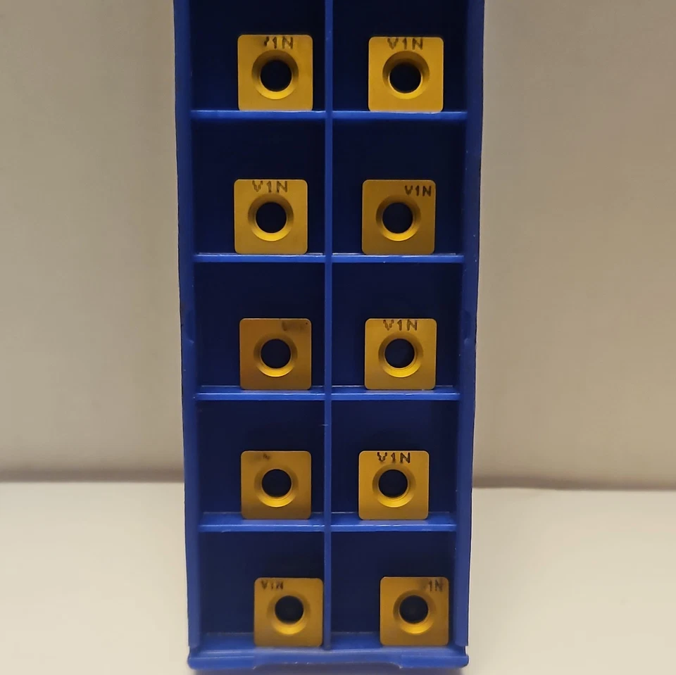 Inserto de giro de San Valentín: SPMW322 V1N RECUBIERTO 10 INSERTOS DE CARBURO NUEVOS LOTE 823 Foto 1 de 4