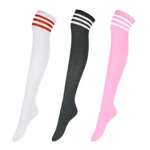 Womens Over The Knee Socks, Striped Thigh High Socks for Women, Long Knee Hig... - Picture 1 of 6