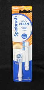 ¡Juego de 2 cabezales de cepillo de dientes de repuesto para cepillo giratorio PRO CLEAN genuino! ¡NUEVO! - Imagen 1 de 8