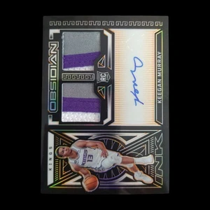 2022-23 Panini Obsidian Keegan Murray Rookie Patch Auto /75 Kings - Picture 1 of 2