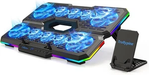 Laptop Cooling Pad, Gaming Laptop Cooler with 10 Quiet Fans, Height Adjustable - Picture 1 of 7
