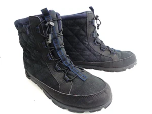 Pakems Vail WMNs US 9M schwarze verstaubare Pull-On- & Schnürstiefeletten mit Reißverschlusstasche - Bild 1 von 9