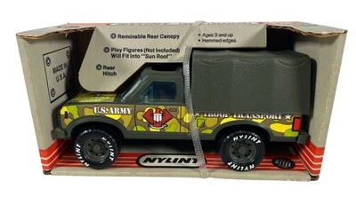 Vintage c1990 NYLINT U.S. ARMY TROOP TRANSPORT PICK-UP TRUCK NIB #8230 NOS - Image 1 of 4
