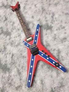 Custom 6 String Rare Shaped Guitar Wash Dime 333 Dimebag Signature Rebel Chinese