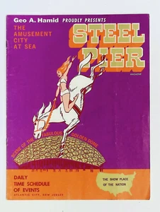 1970's Steel Pier Amusment Atlantic City N.J. Daily Schedule of events - Picture 1 of 9