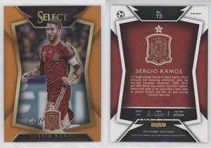 2015-16 Panini Select Orange Prizm /149 Sergio Ramos (Ball Back Photo Variation)