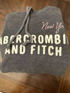 Abercrombie & Fitch Damen Hoodie mit Logo-Grafik, grau, Größe X-Small, gebraucht - Bild 1 von 7