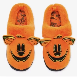 Disney Parks Medium Mickey Mouse Halloween Pumpkin Slippers NEW Size M7/W9 - Picture 1 of 11