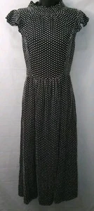 Vestido midi Kate Spade New York con clip ajustado punto suizo cuello simulado aleteo talla 2 - Imagen 1 de 5