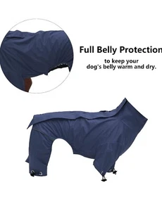 Waterproof Mud Suit Dog Coat Perfect For English Weather - Picture 1 of 4