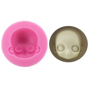 Face Silicone Mold Baby 3D Handmade Resin Clay Craft Mould DIY Baking Tool 1PC - Picture 1 of 12