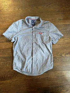 Camisa con botones Penguin X Pepsi para hombre M Munsingwear azul calce clásico edición limitada - Imagen 1 de 7