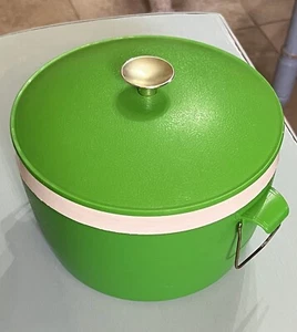 Vintage Sunfrost Therm-O-Ware Bright Green Insulated Serving Bowl Container wLid - Picture 1 of 8
