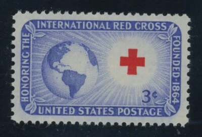 US Stamp #1016 Red Cross 3c - PSE Cert - GEM 100 - MNH - SMQ $150.00 - Image 1 of 2