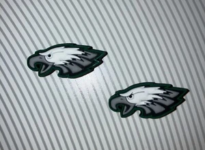Philadelphia Eagles Crocs Charms Jibbitz NFL Shoe Charms 2 Pieces - Picture 1 of 1