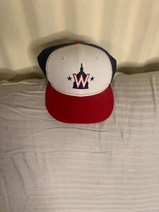 NEW Washington Nationals New Era 59fifty Fitted Hat Men's White Size 7-1/4 - Picture 1 of 7