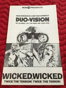 MGM Movies 1973 PressBook, WICKED, WICKED, Mystery Thriller, introducción de DUO-VISION - Imagen 1 de 10