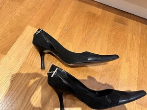 Vintage Karen Millen Black Stilettos 39.5 / UK 6.5 - Picture 1 of 20