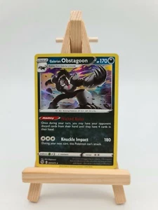 Galarian Obstagoon Holo 037/073 Raro Pokemon Tarjeta TCG de Camino del Campeón ENG - Imagen 1 de 2