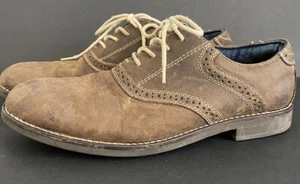 Zapatos GH Bass & Co Adultos 8M Marrón Lyle Cuero Oxford Mate Costuras Negocios - Imagen 1 de 10