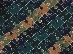LuLaRoe Leggings ~ TC ~ CAMO Puzzleteile ~ schwarz marine grün hellbraun ~ EINHORN RARITÄT! - Bild 1 von 2