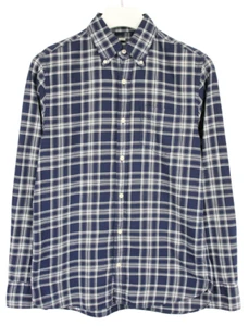 CLUB MONACO Classic Shirt Men's XS Casual Flannel Button Down Neck Plaid - Picture 1 of 9