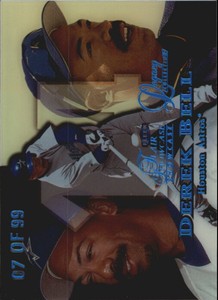 1999 Flair Showcase Legacy Collection Row 1 Baseball Card #104 Derek Bell /99