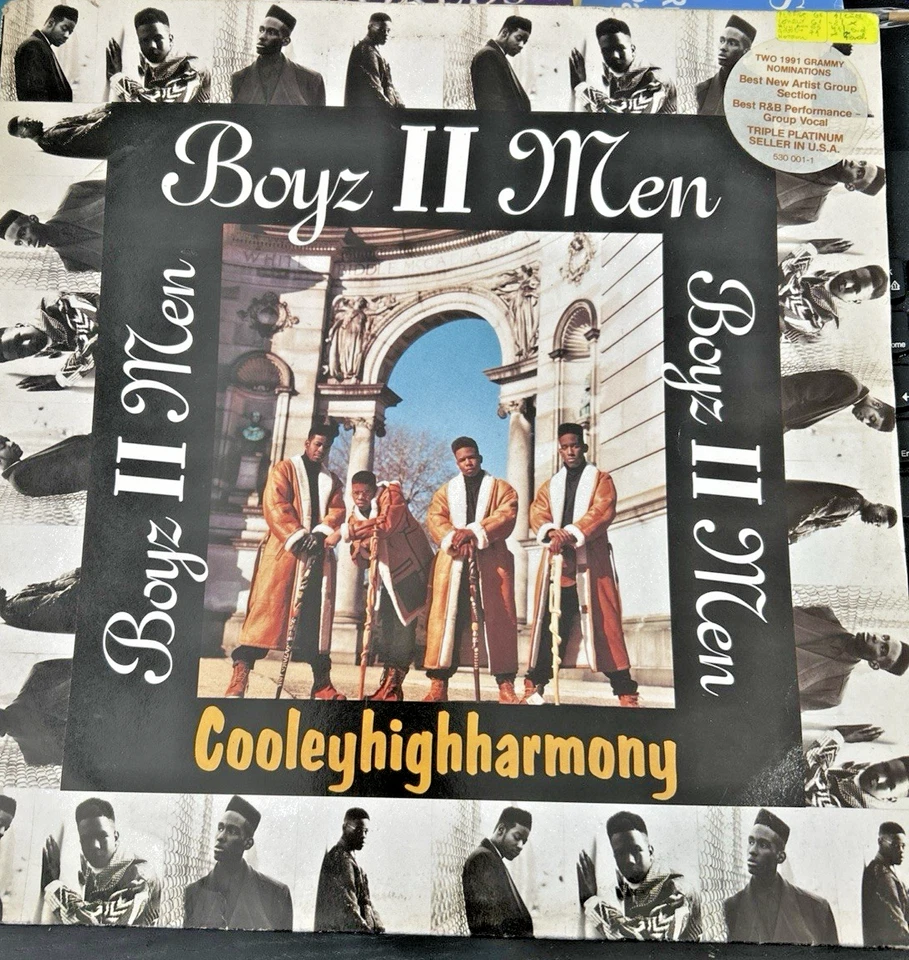 Boyz II Men ‎– Cooleyhighharmony 1991  Motown Pressed Record From 1991 - Image 1 of 4