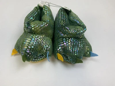 Toddler Boys Swiggles Dinosaur Foot/Claw Slippers Green - Small, Med and Large - Image 1 of 4