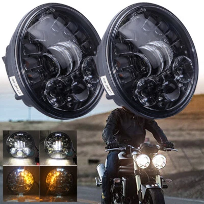 2X Señales de giro de faros LED para motocicleta de 5,75" para Triumph Rocket III 3 y velocidad Foto 1 de 4