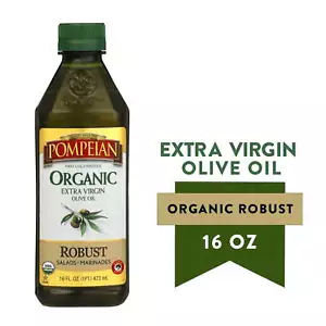Pompeian Organic Robust Extra Virgin Olive Oil - 16 fl oz pack of 1 - Picture 1 of 5