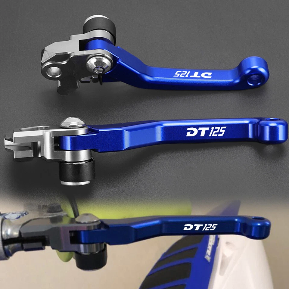 Motorrad CNC Schwenk Brems- & Kupplungshebel für Yamaha DT125 DT 125 1987-2005 - Bild 1 von 4