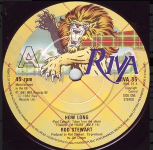 Rod Stewart - How Long / Jealous RIVA 35 VINYL MINT - Picture 1 of 1