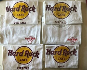 Lotto Magliette Hard Rock Cafè ORIGINALI usate Taglie M ed L - Foto 1 di 3