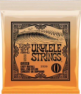 Jeu 4 cordes UKULELE ERNIE BALL 2329 Nylon à boule 28-32-40-28 - Image 1 of 2