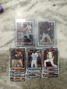 LOT (20) 2024 BOWMAN CHROME PROSPECT w/ Aidan Miller James Wood Anthony Huezo RC - Picture 1 of 2