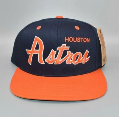 Houston Astros American Needle Script Cooperstown Collection Snapback Cap Hat - Image 1 of 4