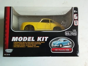 motormax 1961 Porsche 356b Maßstab 1:24 Metall und Plastik Modellbausatz - Bild 1 von 6