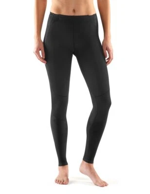 Skins Women's A400Compression Long Tights, Skyscraper Black, Medium - Image 1 of 4
