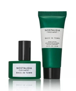 Men’s Nostalgia Perfumery BACK IN TOWN Eau De Cologne .5oz Limited Edition COMBO - Picture 1 of 4