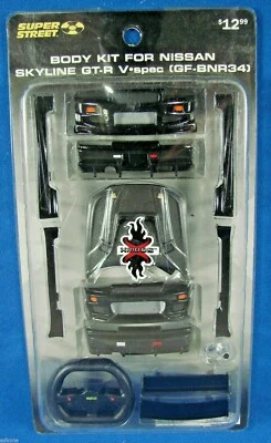 XMODS G1 Nissan Skyline GT-R V-spec Black Body Kit Super Street NEW 60-8531 - Image 1 of 4
