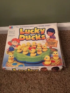 Vintage 1994 Milton Bradley Lucky Ducks Motorized Ducky-Go-Round Game Works - Picture 1 of 18