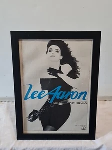 Lee Aaron Only Human 1987 FRAMED ADVERT MUSIC POSTER A4 8X12" - Picture 1 of 2