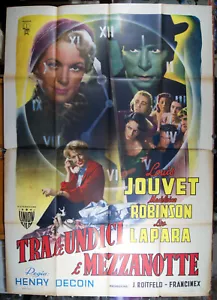 manifesto 4F film ENTRE ONZE HEURES ET MINUIT Louis Jouvet Madeleine Robinson - Picture 1 of 1