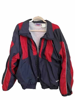Vintage 70’s  Spaulding Blue Jacket Red  Windbreaker Track  Size Medium Coat - Image 1 of 4