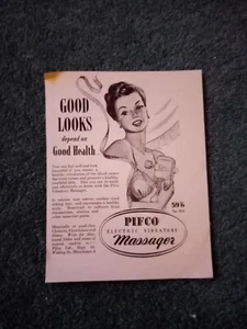 Cr15 Ephemera 1950s advert pifco massager - Picture 1 of 1