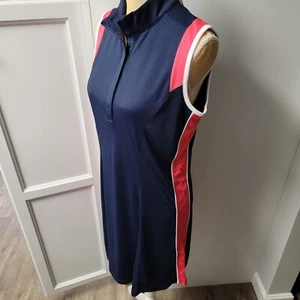 Vestido de golf CALLAWAY polo sin mangas para mujer talla mediana azul marino coral venta al por menor $85 nuevo con etiquetas - Imagen 1 de 12